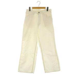 Lee別注 ペインターデニム パンツ ワイド コットン 38 オフホワイト