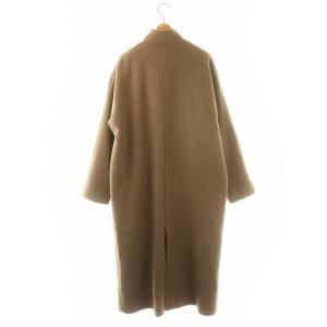 SHIPS エニィ any WEB限定 ノンミュールジングウール スタンド カラー ラグラン ロング コート アウター ベージュ