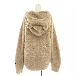 gelato pique セットアップ 上下 ルームウェア ジェラートベアパーカ ジップアップ ショートパンツ F ベージュ