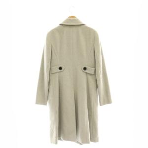 BURBERRY LONDON アンゴラ混 ロングコート アウター 40 グレー