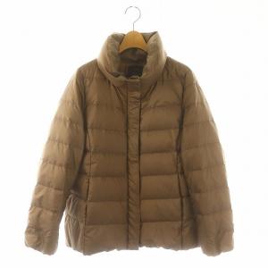 vingt-trois ダウンジャケット アウター ジップアップ 大きいサイズ 44 ブラウン