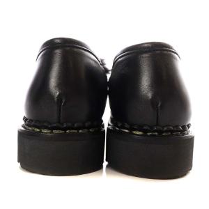 Paraboot Drawer別注 ファー付きビットローファー 4.5 ブラック