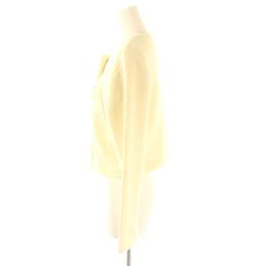 SNIDEL 24SS ツイードニットジャケット ノーカラー 長袖 F オフホワイト