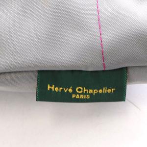 Hervé Chapelier トートバッグ ナイロン A4サイズ グレー ピンク 1024N