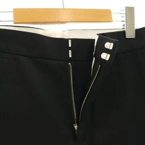 Drawer コットンウェポンベーシックパンツ テーパード センタープレス ジッパーフライ 36 黒 ブラック /NR