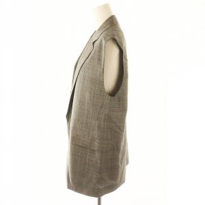 Drawer 24SS ウィンドウペイン テーラードジレ 38 グレー