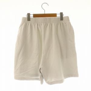 BALENCIAGA 24SS ロゴ刺繍 スウェットハーフパンツ UNISEX XS ホワイト