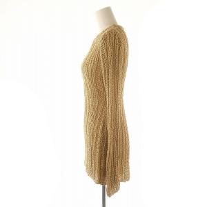 CLANE 24SS BACK SLIT CROCHET KNIT TOPS トップス ニット セーター 長袖 F