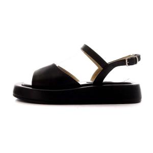 CLANE 23SS  EDGE SOLE CURVE SANDALS サンダル レザー 36 23cm 黒 ブラック