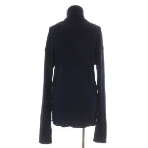 Deuxieme Classe jersey タートルネック カットソー 長袖 プルオーバー ウール 紺 ネイビー