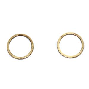 agete リングチャーム シルバー イエローゴールド色