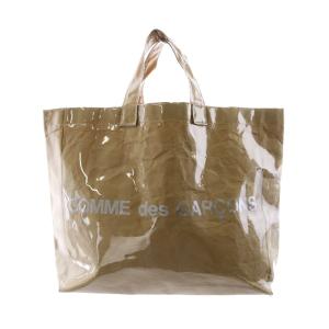 COMME des GARCONS トートバッグ ロゴ ビニール 茶 ブラウン GO-K 201