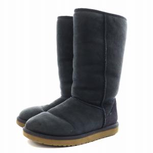 UGG australia クラシック トール W CLASSIC TALL ムートンブーツ 24.0cm 紺 ネイビー 5815