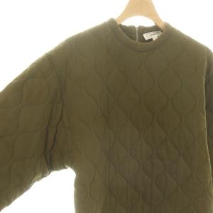 HYKE バックジップキルティングトップス カットソー 長袖 1 カーキ