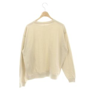 DANTON コットンポリエステル スウェットTシャツ カットソー 長袖 M ベージュ