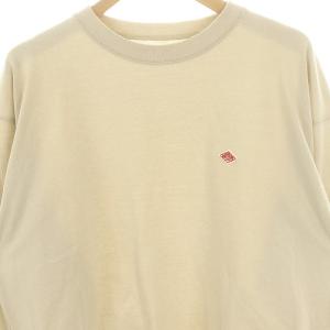 DANTON コットンポリエステル スウェットTシャツ カットソー 長袖 M ベージュ