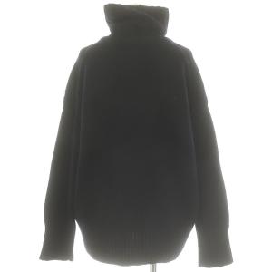 GALERIE VIE ファインウール ハイネックプルオーバーニット セーター 長袖 タートルネック S 紺 ネイビー