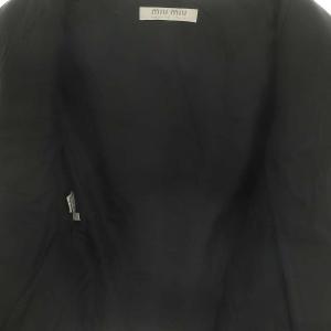 miumiu スタンドカラー ジャケット ジップアップ 40 グレー