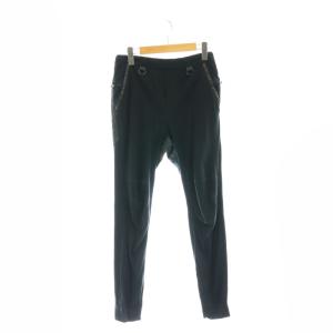 ウエストゴムイージーパンツ テーパード 1 黒 ブラック グレー /CX OS