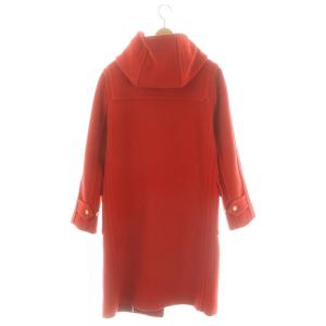 OLD ENGLAND ダッフルコート アウター ロング フード 36 赤 レッド