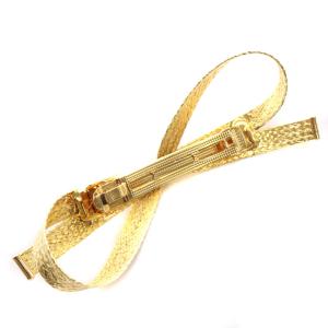 petite robe noire リボンバレッタ ゴールド色