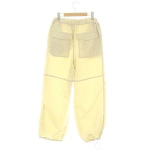 ESTNATION 24SS ナイロンパラシュートパンツ ワークパンツ ドロスト 36 ライトベージュ /ES OS
