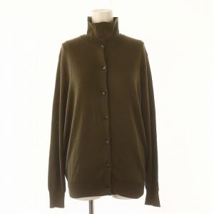 アンサンブル クルーネックカーディガン ハイネック プルオーバー カットソー ニット ノースリーブ シルク グレー