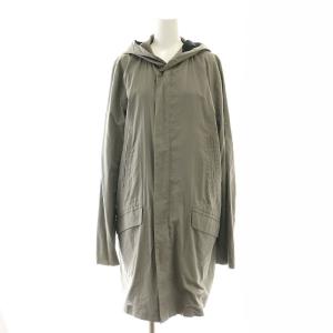 スプリングコート ミドル丈 フード ジップアップ 2 グレージュ /MI OS