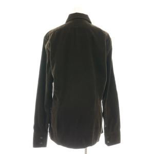 GUCCI コーデュロイ 長袖シャツ 38/15 茶色 ブラウン