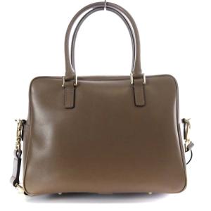 ANYA HINDMARCH カーカー CARKER 2WAY ボストンバッグ ハンドバッグ ショルダーバッグ 斜め掛け レザー ダークブラウン