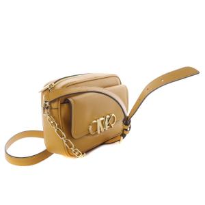 MICHAEL KORS ロゴフラップ2WAY ショルダーバッグ ハンドバッグ レザー 茶色 ブラウン