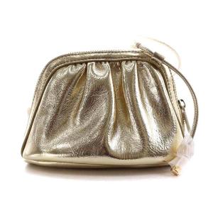 A.P.C. PUABA ショルダーバッグ ギャザー レザー ゴールド色 F61765