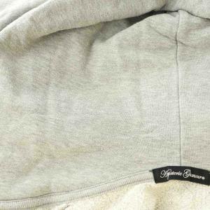 HYSTERIC GLAMOUR サークルロゴ バックデザイン フルジップパーカー スウェット コットン F グレー