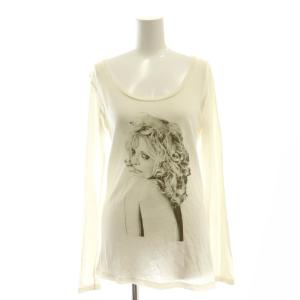 COURTNEY LOVE 長袖カットソー Tシャツ プリント F 白 ホワイト