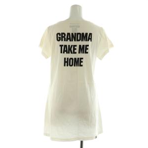 HYSTERIC GLAMOUR KURT COBAIN プリント カットソー チュニック 半袖 コットン F 白 ホワイト