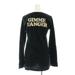 HYSTERIC GLAMOUR Tシャツ ロンT カットソー 長袖 プリント コットン F 黒 ブラック