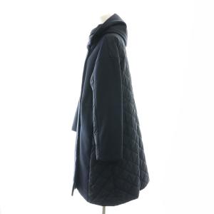 BARNYARDSTORM キルティングドッキングコート アウター ロング フード 0 紺 黒 ネイビー ブラック /DF OS