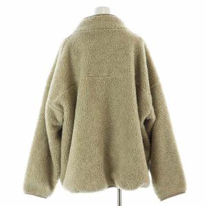 Deuxieme Classe フリースジャケット ボアブルゾン ジップアップ ベージュ
