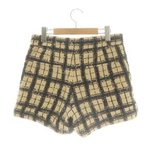 Christian Dior ショートパンツ ツイード チェック柄 34 ベージュ 021P10A7723