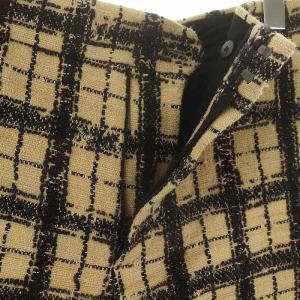Christian Dior ショートパンツ ツイード チェック柄 34 ベージュ 021P10A7723