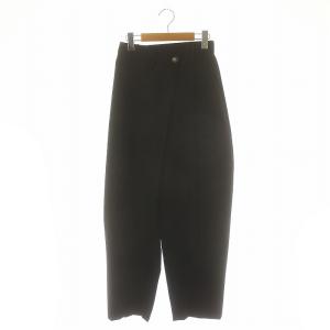 24SS ワイドコクーンパンツ WIDE-COCOON TROUSERS ボトムス ジップフライ ウール