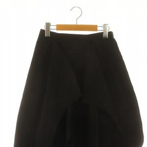 ENFOLD 24AW CURVE-PARTS SKIRT 38 ブラック