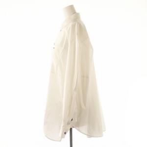 ENFOLD 24AW DISTORTION SHIRT 38 ホワイト