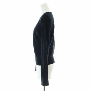 Diagram GRACE CONTINENTAL 24AW クルーニットトップ カットソー 長袖 36 S 黒 ブラック 0324343209