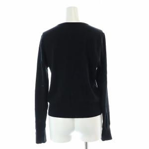 Diagram GRACE CONTINENTAL 24AW クルーニットトップ カットソー 長袖 36 S 黒 ブラック 0324343209