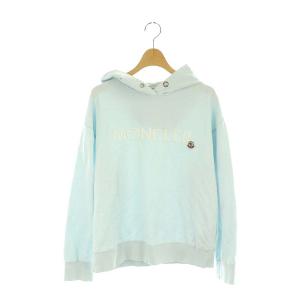 24SS ロゴ パーカー HOODIE プルオーバー XS ライトブルー