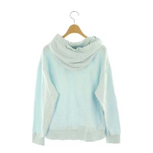 MONCLER 24SS ロゴ パーカー HOODIE プルオーバー XS ライトブルー