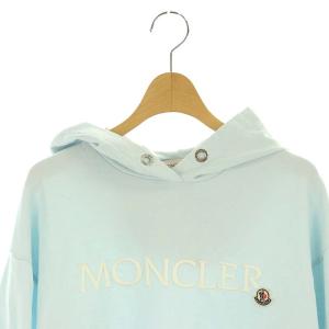 MONCLER 24SS ロゴ パーカー HOODIE プルオーバー XS ライトブルー