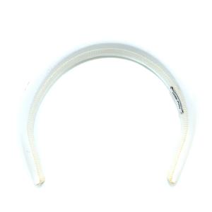 miumiu カチューシャ ロゴ パテントレザー ホワイト 5IH025 069 F0009