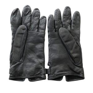 PRADA レザーグローブ 手袋 五本指 ラムスキン 黒 ブラック